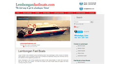 Desktop Screenshot of lembonganfastboats.com